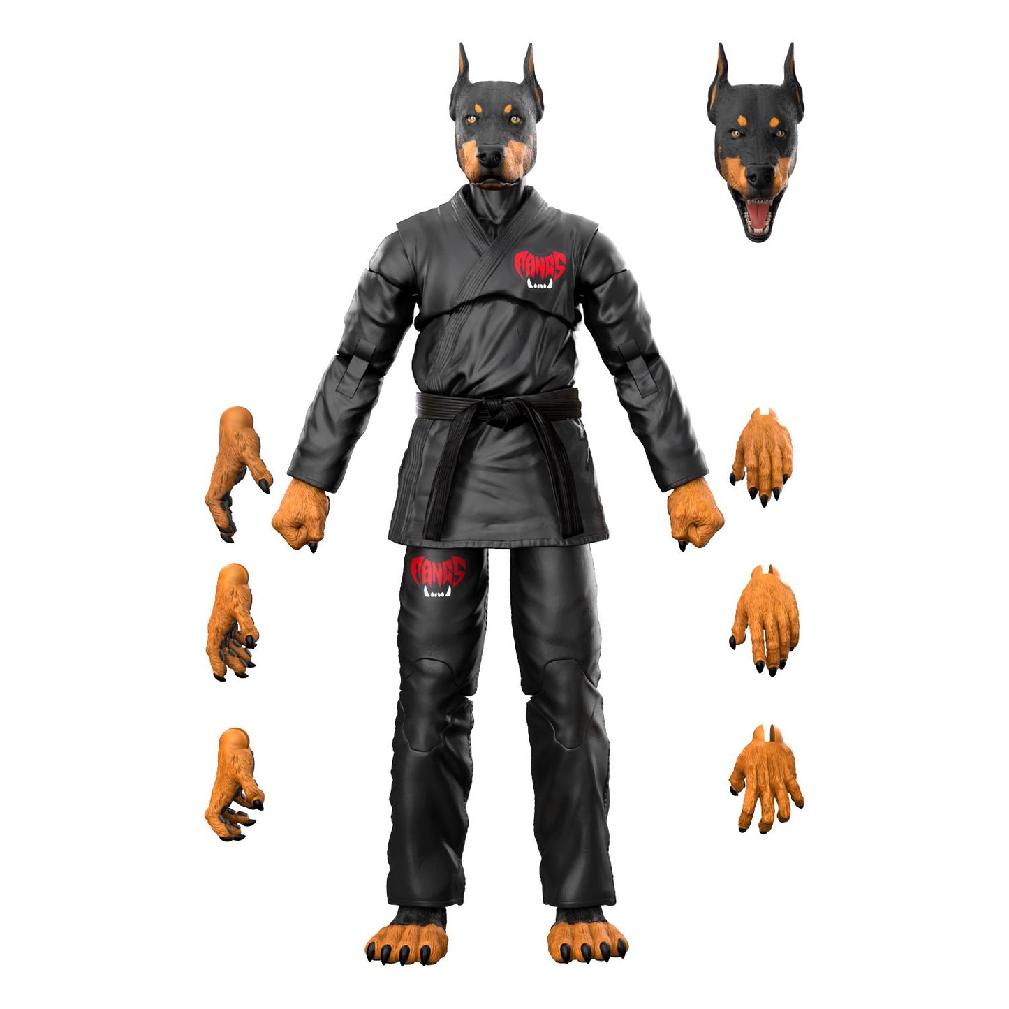 ZOO JITSU FIGHTERS DRAVEN THE DOBERMAN - BLACK GI