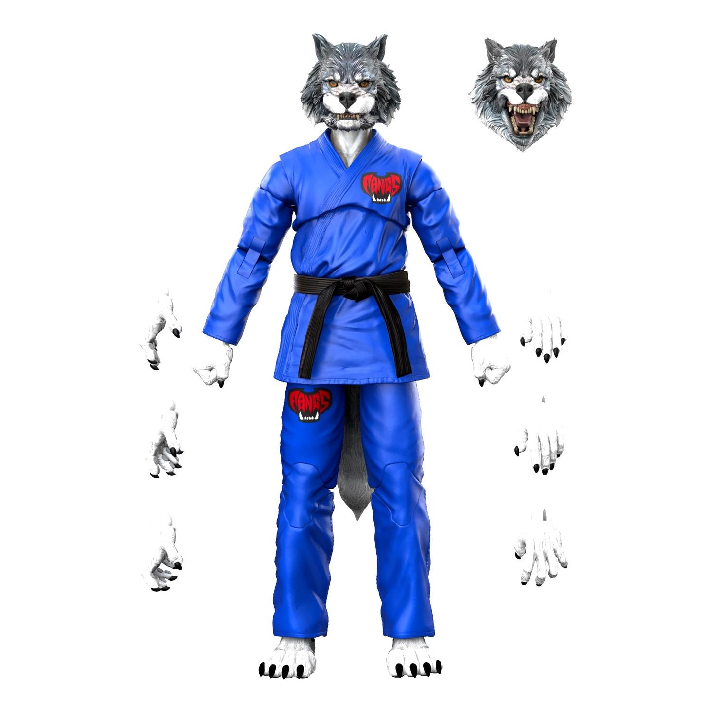 ZOO JITSU FIGHTERS WHISTLER THE WOLF - BLUE GI