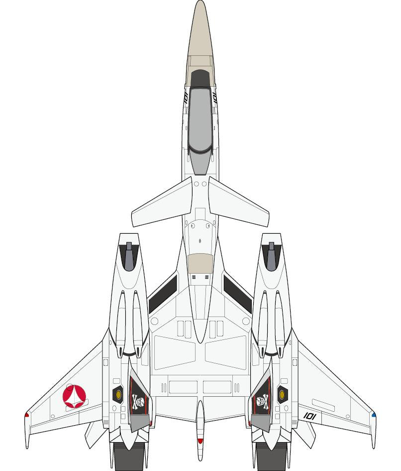 Macross Variable Fighter Pins 2 Macross Flash Back 2012 VF-4 Lightning III (Hikaru Ichijo Use)