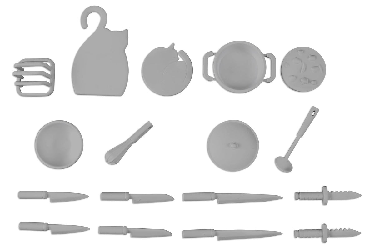 (Model Kits) Cooking Set 01 Gray