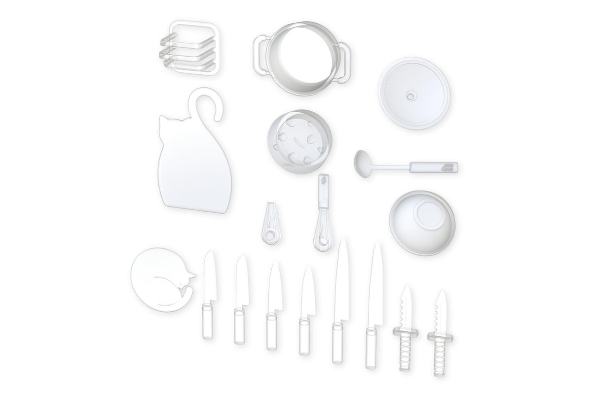 (Model Kits) Cooking Set 01 Clear