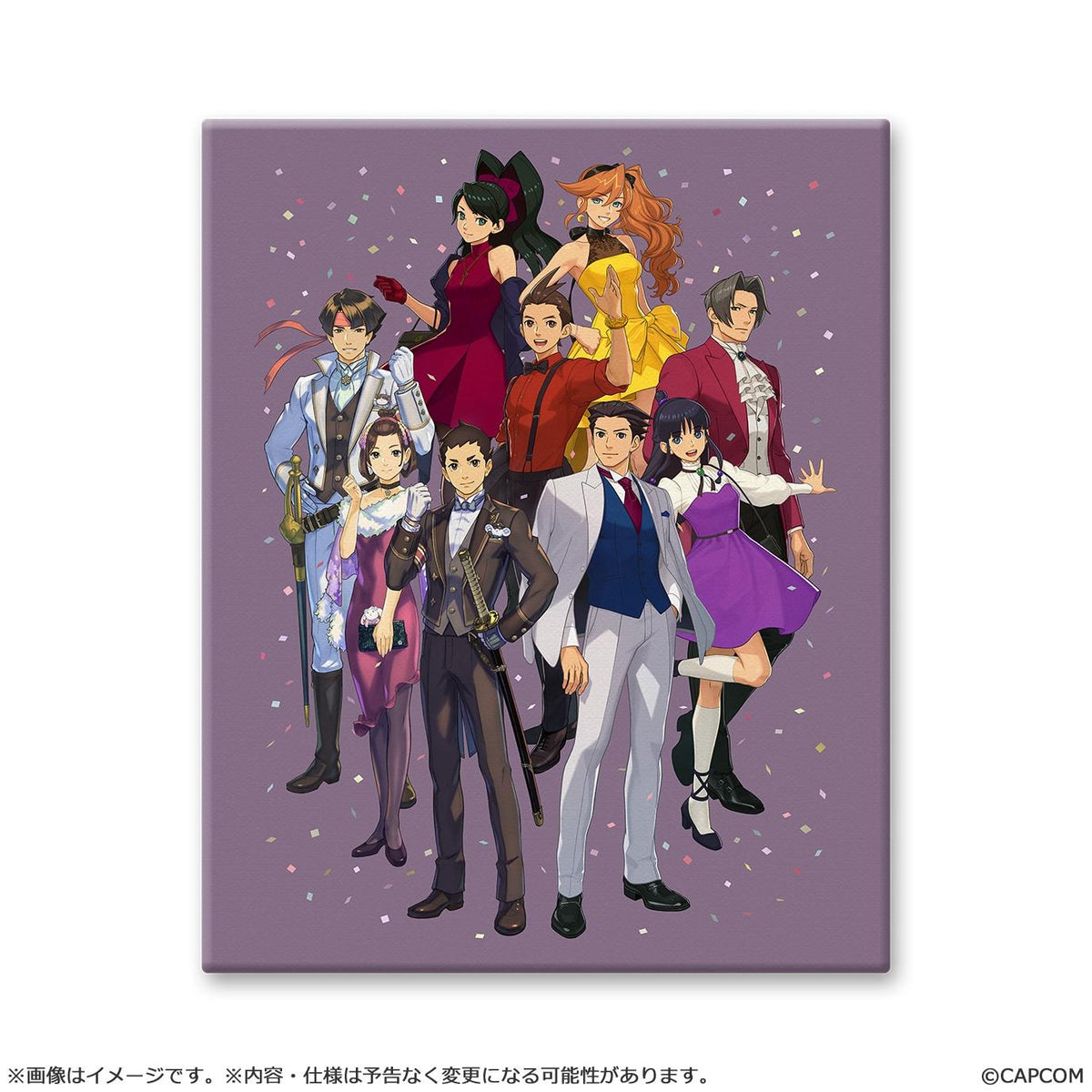 "Ace Attorney 25th Anniversary"- Main Visual CHARA FINE BOARD