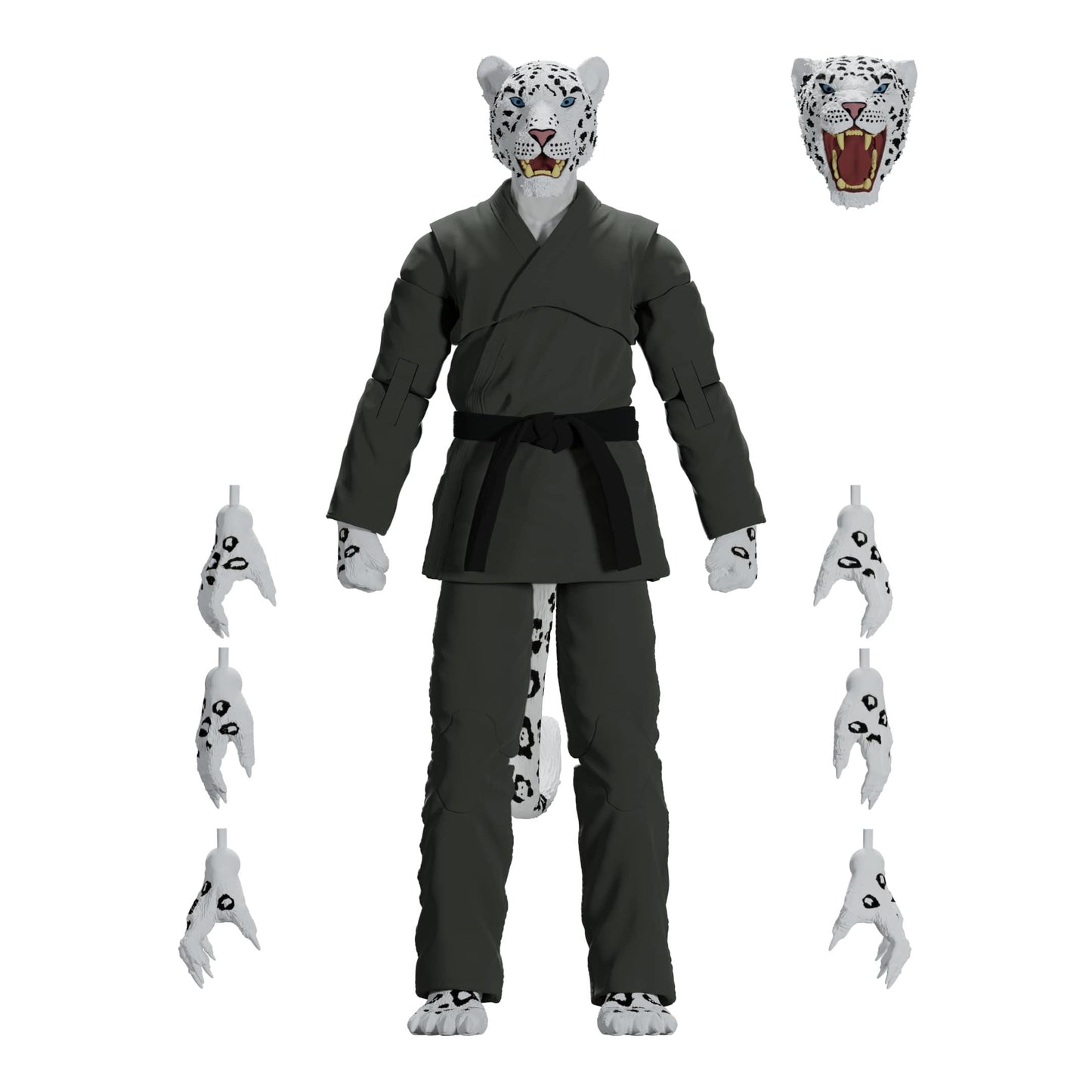 ZOO JITSU FIGHTERS SHADOW THE SNOW LEOPARD ACTION FIGURE - GREEN GI