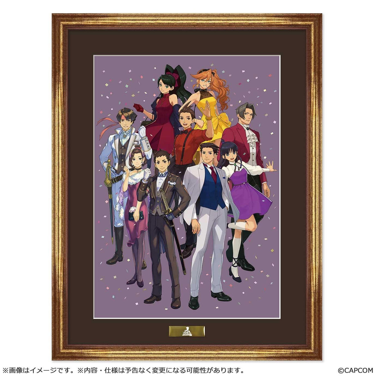 "Ace Attorney 25th Anniversary"- Main Visual CHARA FINE GRAPH