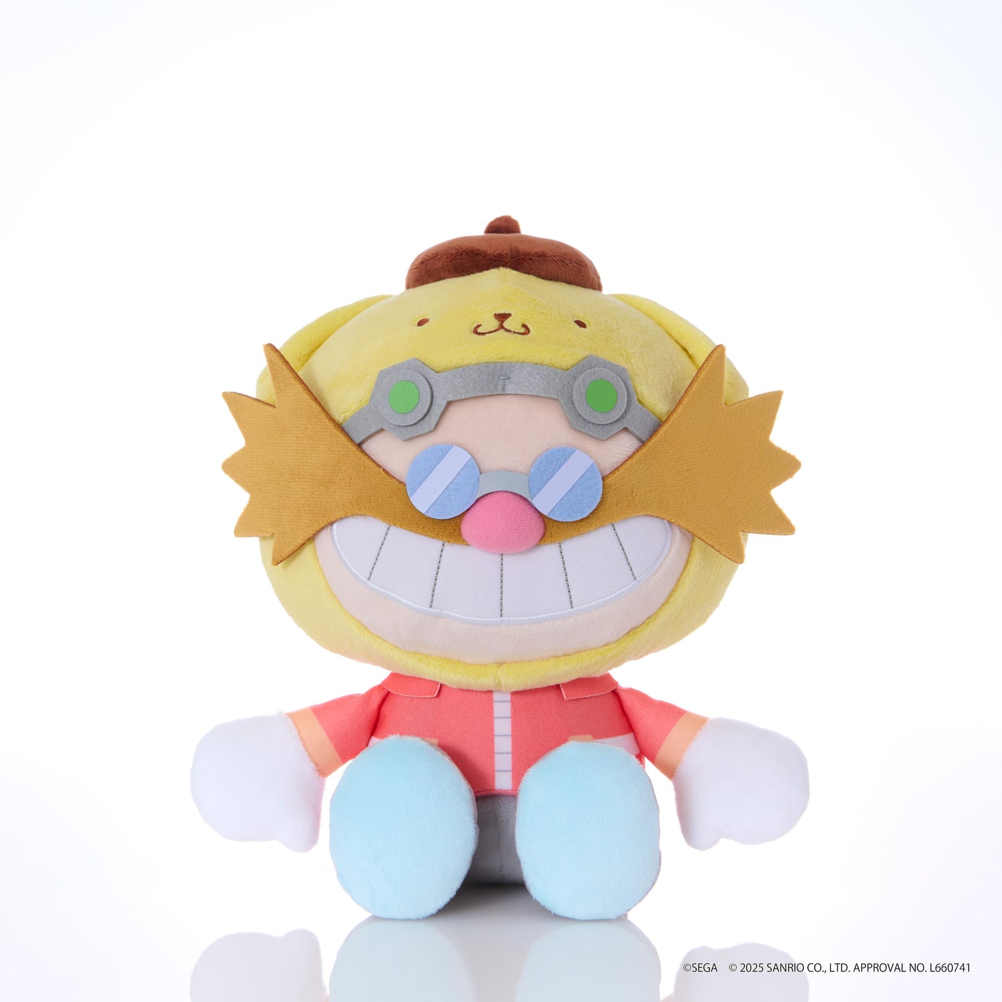SONIC&FRIENDS Sanrio characters Plush M size Dr. Eggman×PompomPurin