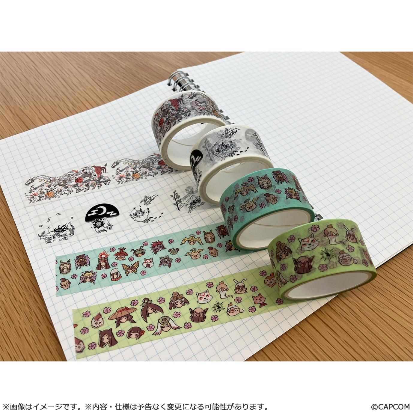 【Okami 20th Anniversary Reprint Art Project】Washi tape set -From Okami 10th,12th Anniversary-