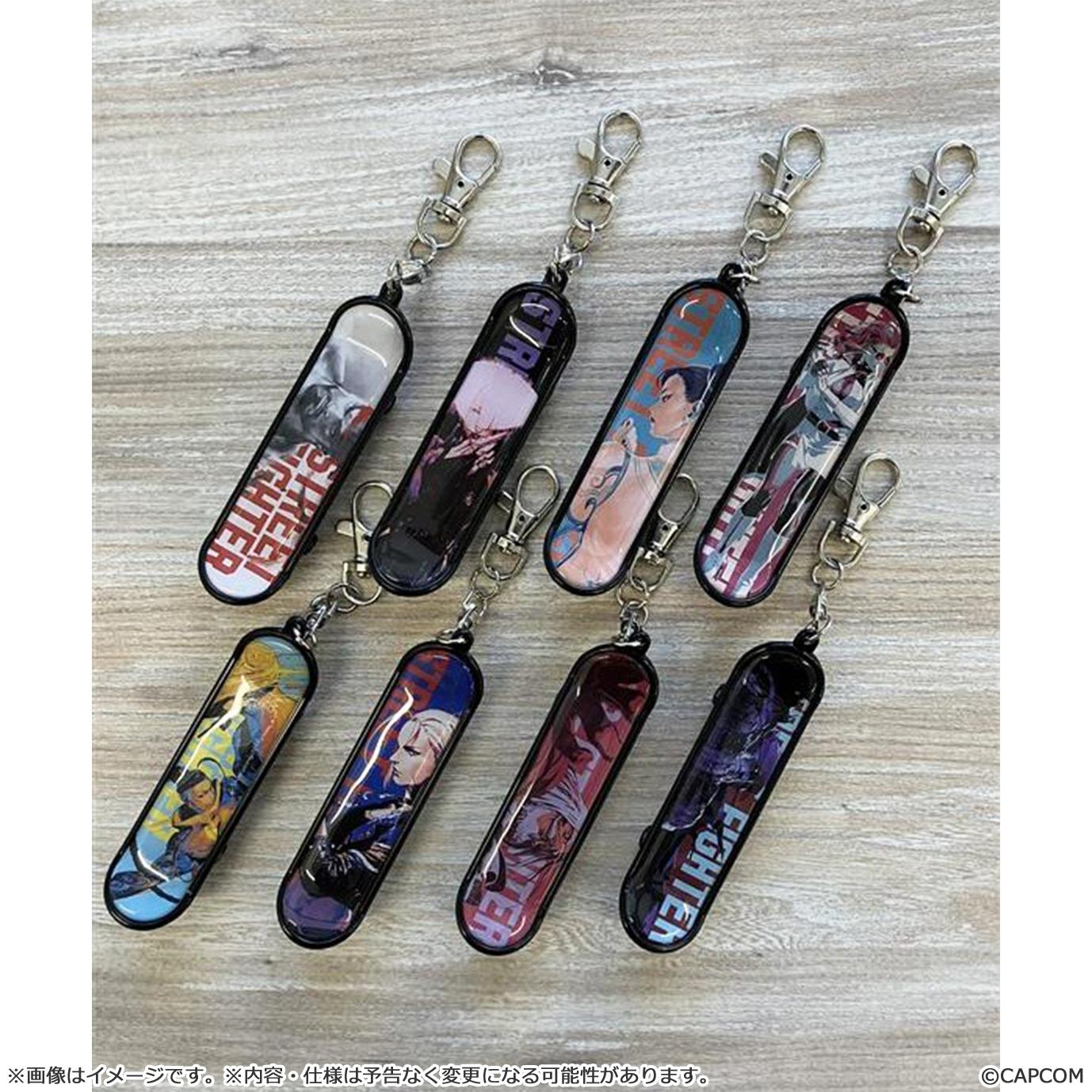 "Street Fighter 6" Finger Skateboard Key Chain Collection Vol. 2