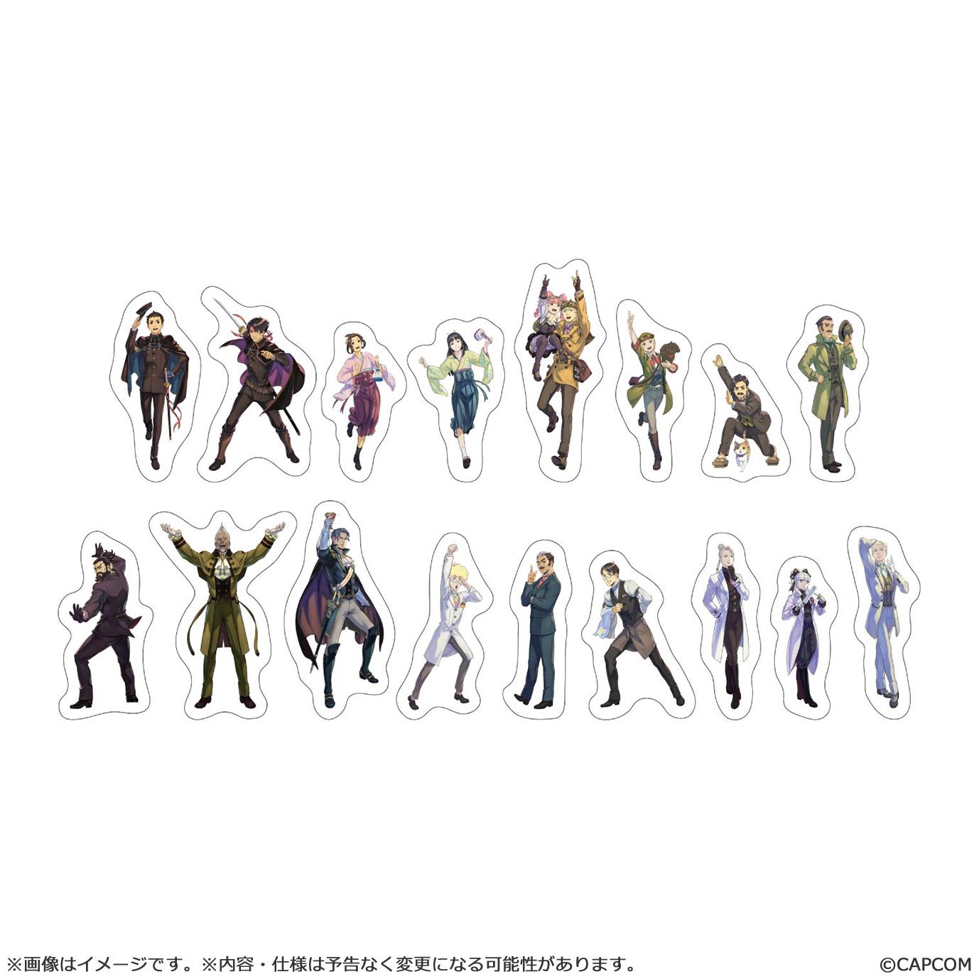 The Great Ace Attorney The Great Ace Attorney 10th anniversary die-cut stickers