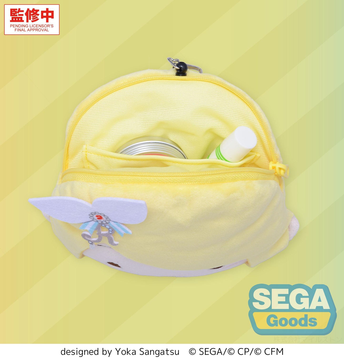 fuwa petit "HATSUNE MIKU: COLORFUL STAGE!" Face Pouch with Reel "Stage SEKAI Kagamine Rin"