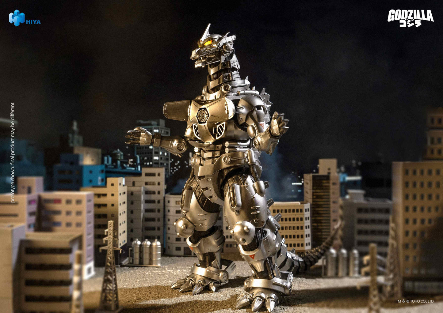 HIYA Exquisite Basic Series None Scale 7.7 Inch GODZILLA AGAINST MECHAGODZILLA Mechagodzilla MFS-3 Action Figure