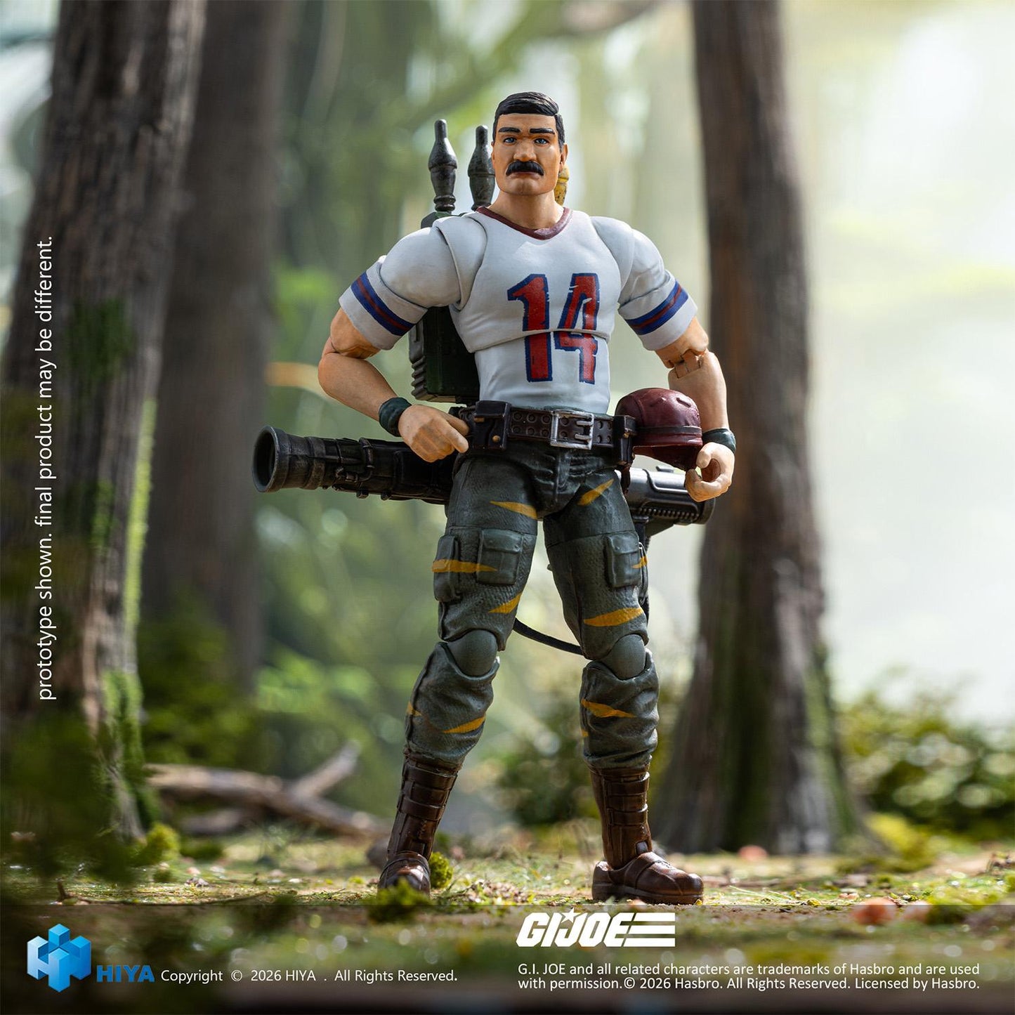 HIYA Exquisite Mini Series 1/18 Scale 4.3 Inch G.I.Joe BAZOOKA Tiger Force Version Action Figure