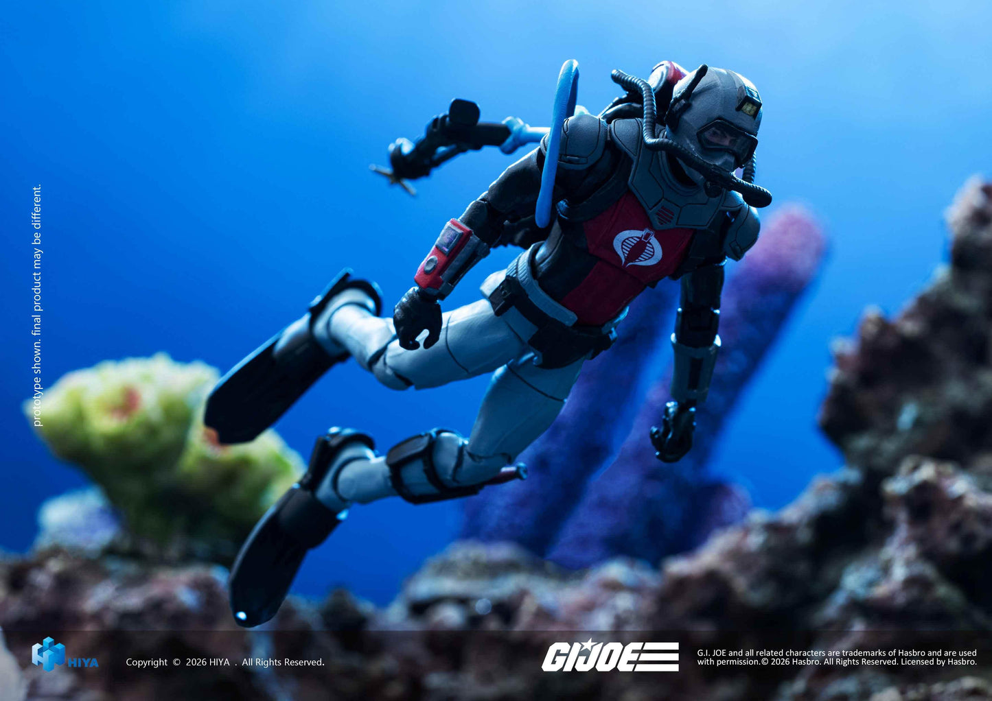 HIYA Exquisite Mini Series 1/18 Scale 4 Inch G.I.Joe Cobra Eel Action Figure
