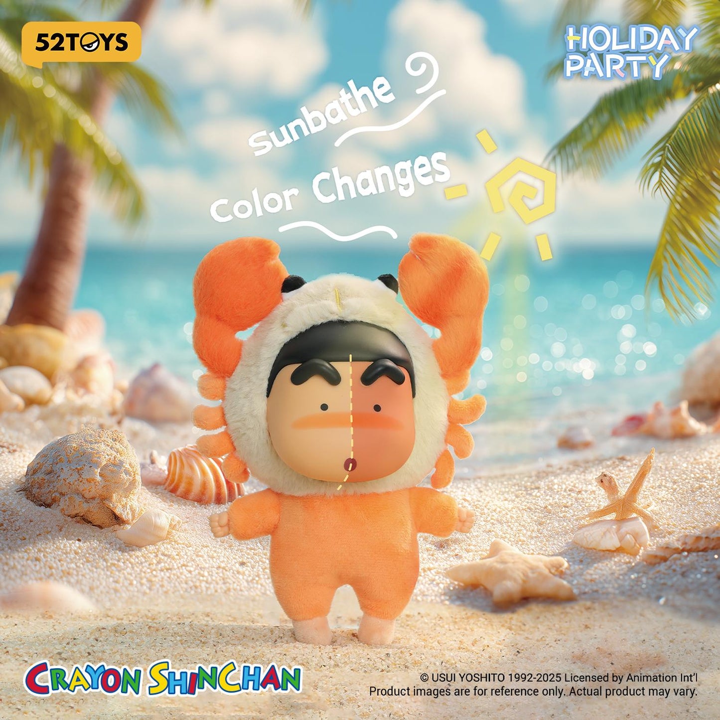 (Blind box) Crayon Shinchan – Holiday Party Series Vinyl Plush Keychain Blind Box