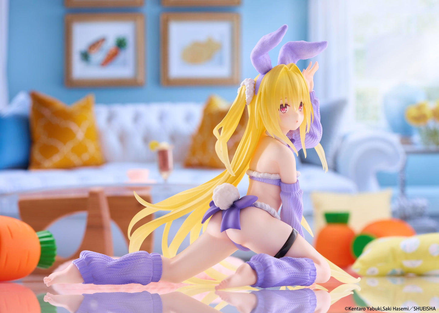 To Love-Ru Darkness MOFLOCK Figure - Golden Darkness (Fluffy Bunny Ver.)