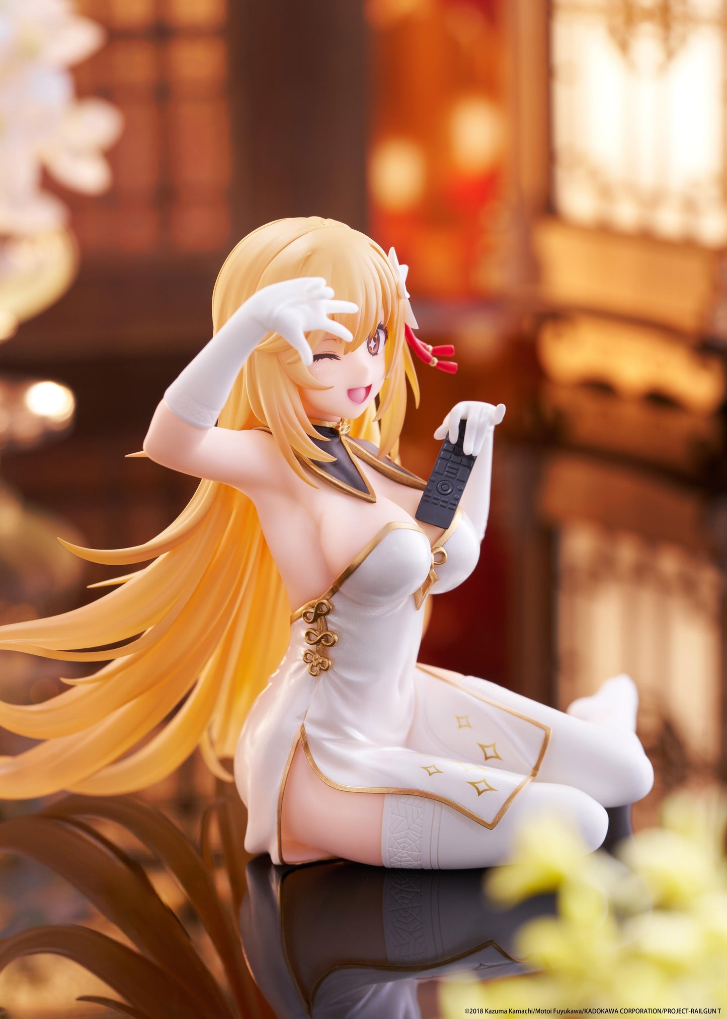A Certain Scientific Railgun Desktop Cute Figure - Misaki Shokuho (Chinese Dress Ver.)