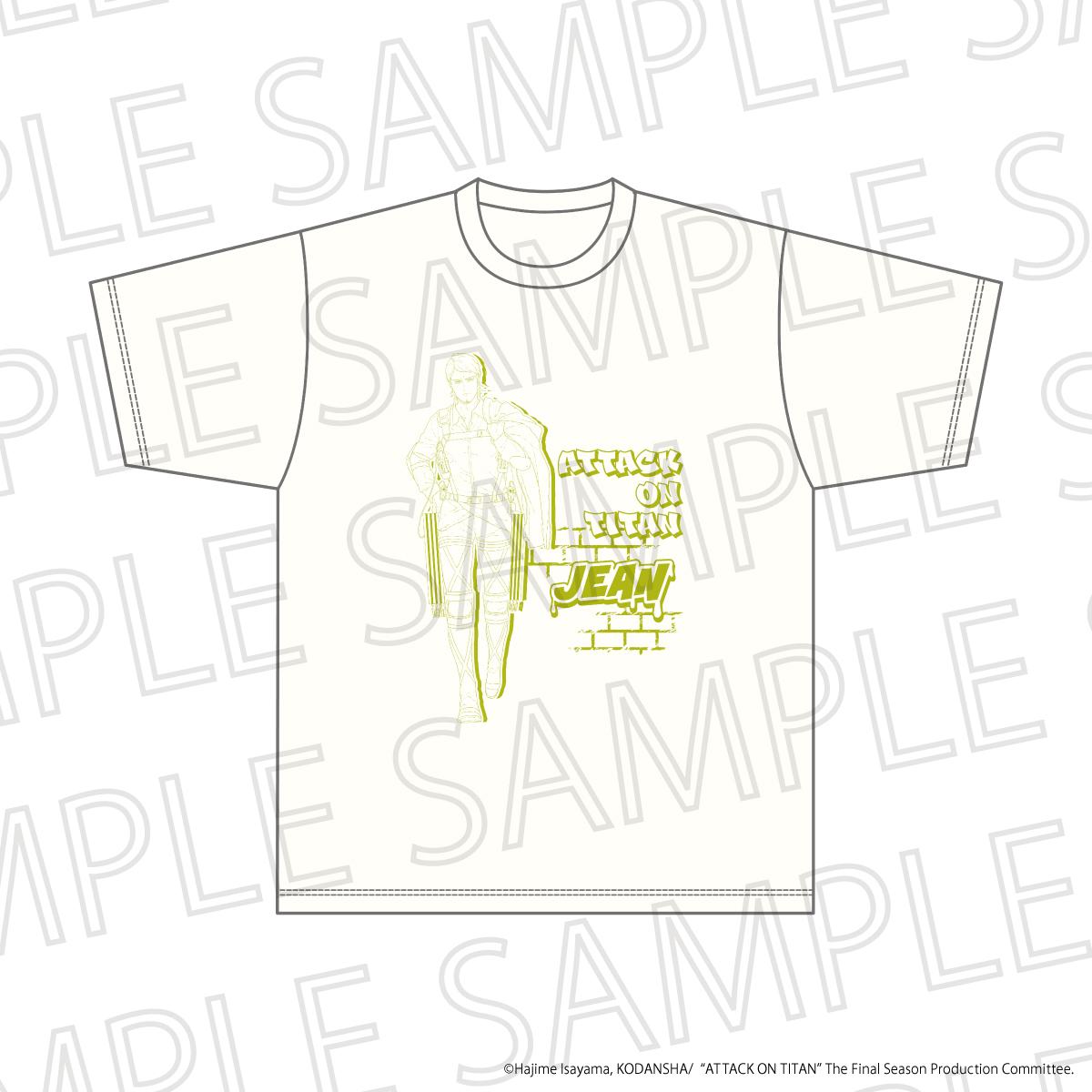 TV Anime "Attack on Titan" The Final SeasonBIG Silhouette T-shirt - Jean Kirstein - Size L