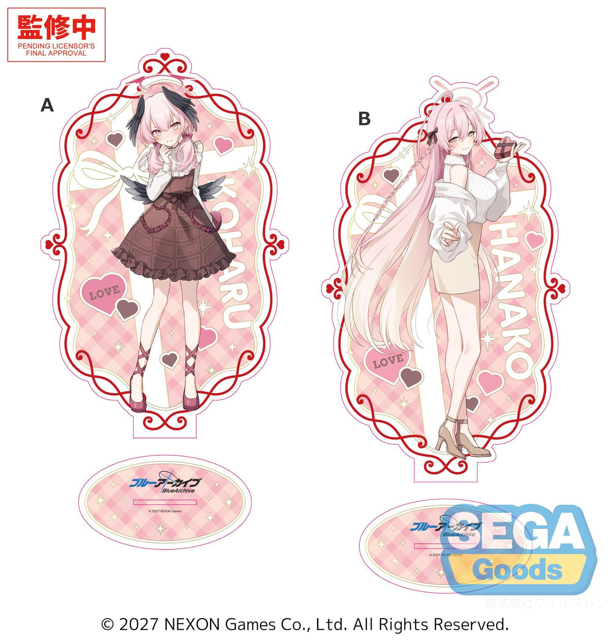 "Blue Archive" PtZ Big Acrylic Stand -Happy Valentine!!- Vol.2