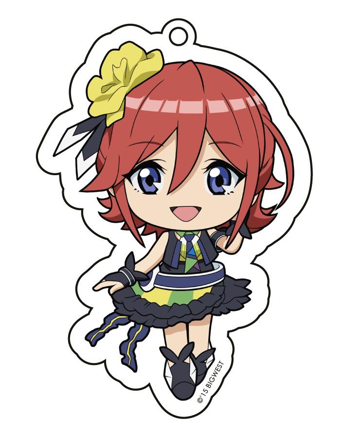 Macross All Star Chibi Acrylic Keychain Macross Delta : Kaname Buccaneer