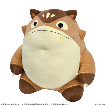 MONSTER HUNTER WILDS Mochi-Cuddly Plush : Wudwud Barrel "B"