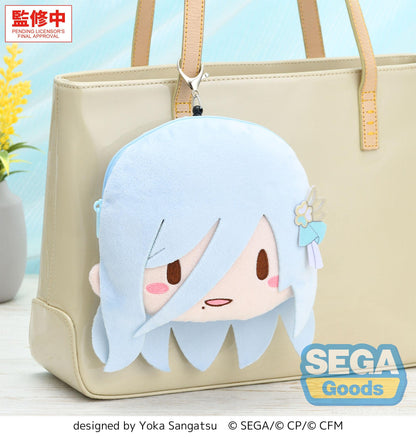 fuwa petit "HATSUNE MIKU: COLORFUL STAGE!" Face Pouch with Reel "Shizuku Hinomori"