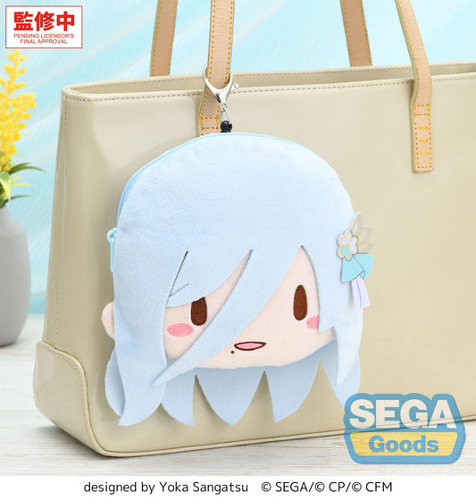 fuwa petit "HATSUNE MIKU: COLORFUL STAGE!" Face Pouch with Reel "Shizuku Hinomori"