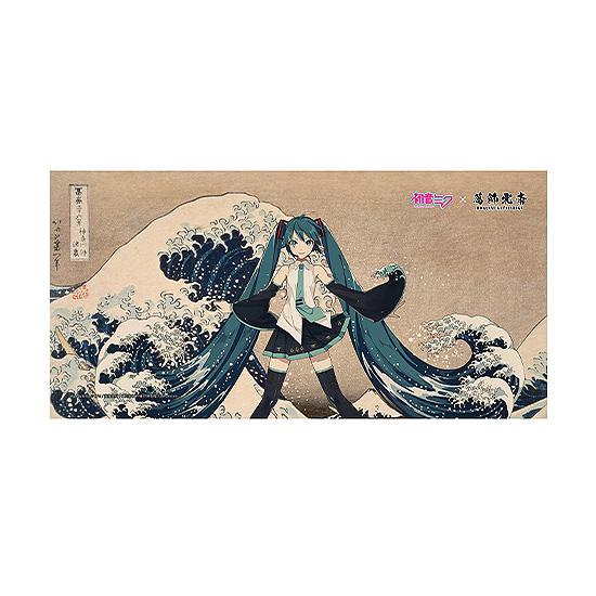 Hokusai Katsushika x Hatsune Miku by iXima Bath Towel The Great Wave off Kanagawa (Rerun)