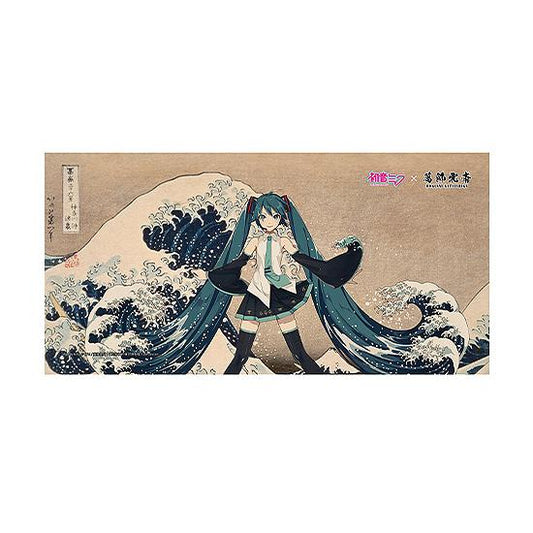 Hokusai Katsushika x Hatsune Miku by iXima Bath Towel The Great Wave off Kanagawa (Rerun)