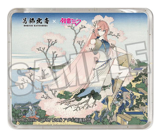Hokusai Katsushika x Hatsune Miku by Rella 3D Magnet Megurine Luka Mt. Fuji from Gotenyama Hill in Shinagawa on the Tokaido