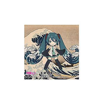 Hatsune Miku x Katsushika Hokusai iXima Sticker The Great Wave off Kanagawa (Chibi Character)