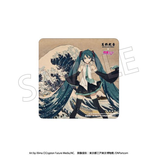 Hokusai Katsushika x Hatsune Miku Car Magnet Thirty-six Views of Mount Fuji The Great Wave off Kanagawa (Rerun)
