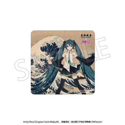 Hokusai Katsushika x Hatsune Miku Car Magnet Thirty-six Views of Mount Fuji The Great Wave off Kanagawa (Rerun)