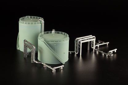 (Model Kits) 1/150 Scale Structure Kit "Storage Tanks" (Rerun)