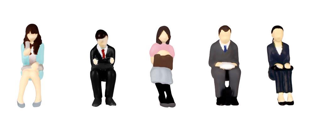 1/80 Scale super minifigure series9 That Day's Office Worker Set 2 (Rerun)