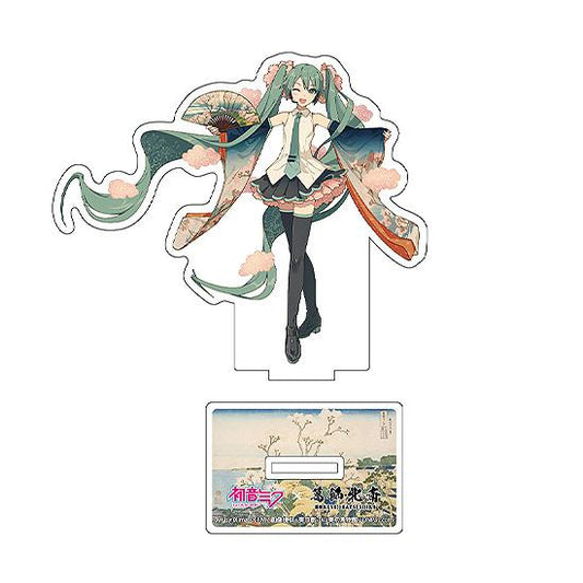 Hokusai Katsushika x Hatsune Miku by iXima Die-Cut Acrylic Stand Mt. Fuji from Gotenyama Hill in Shinagawa on the Tokaido (Rerun)
