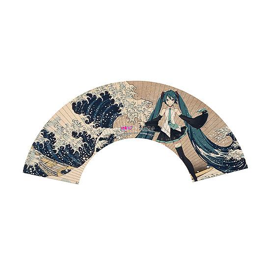 Hokusai Katsushika x Hatsune Miku by iXima Hand Fan The Great Wave off Kanagawa (Rerun)