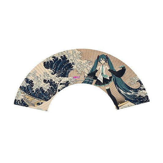 Hokusai Katsushika x Hatsune Miku by iXima Hand Fan The Great Wave off Kanagawa (Rerun)