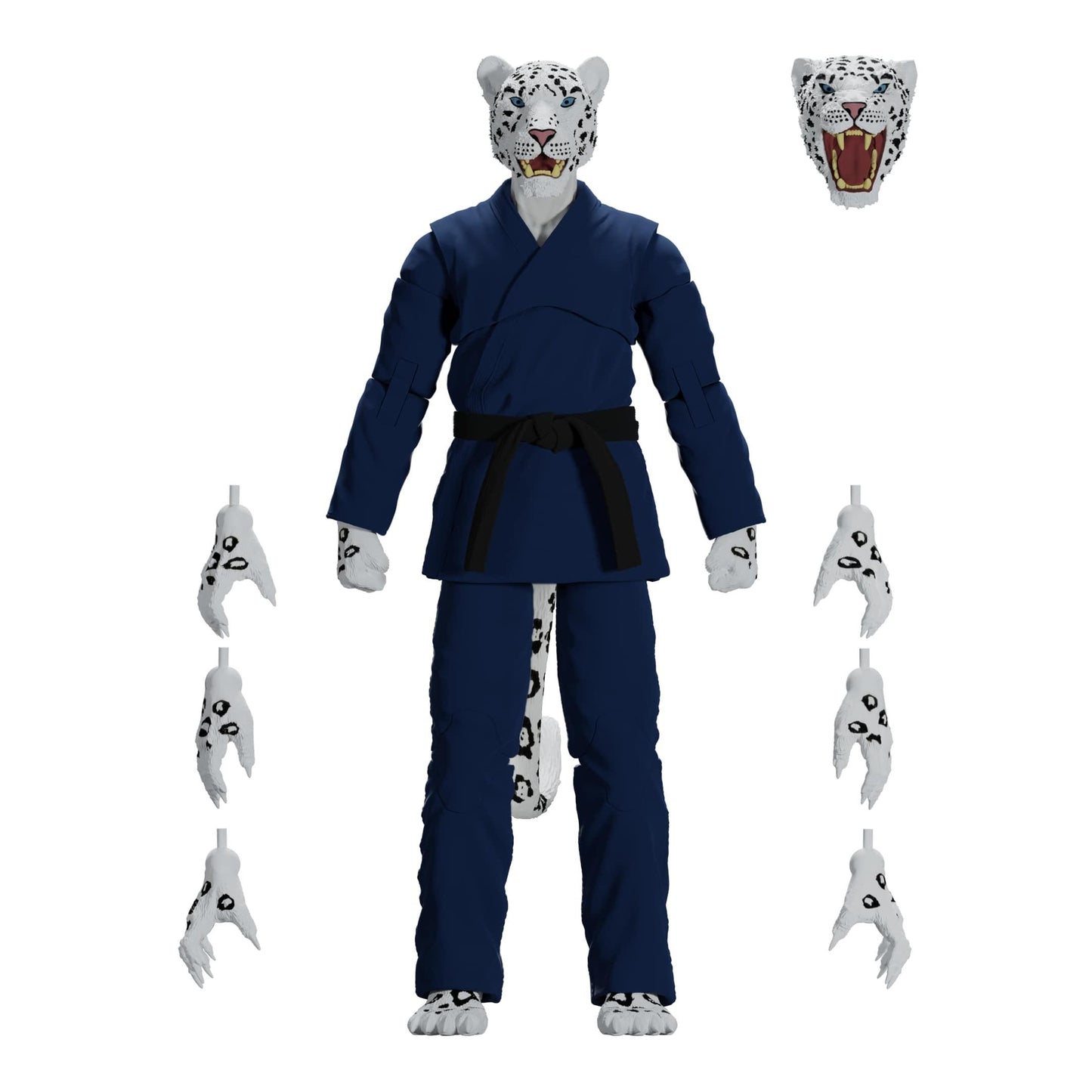 ZOO JITSU FIGHTERS SHADOW THE SNOW LEOPARD ACTION FIGURE - NAVY GI