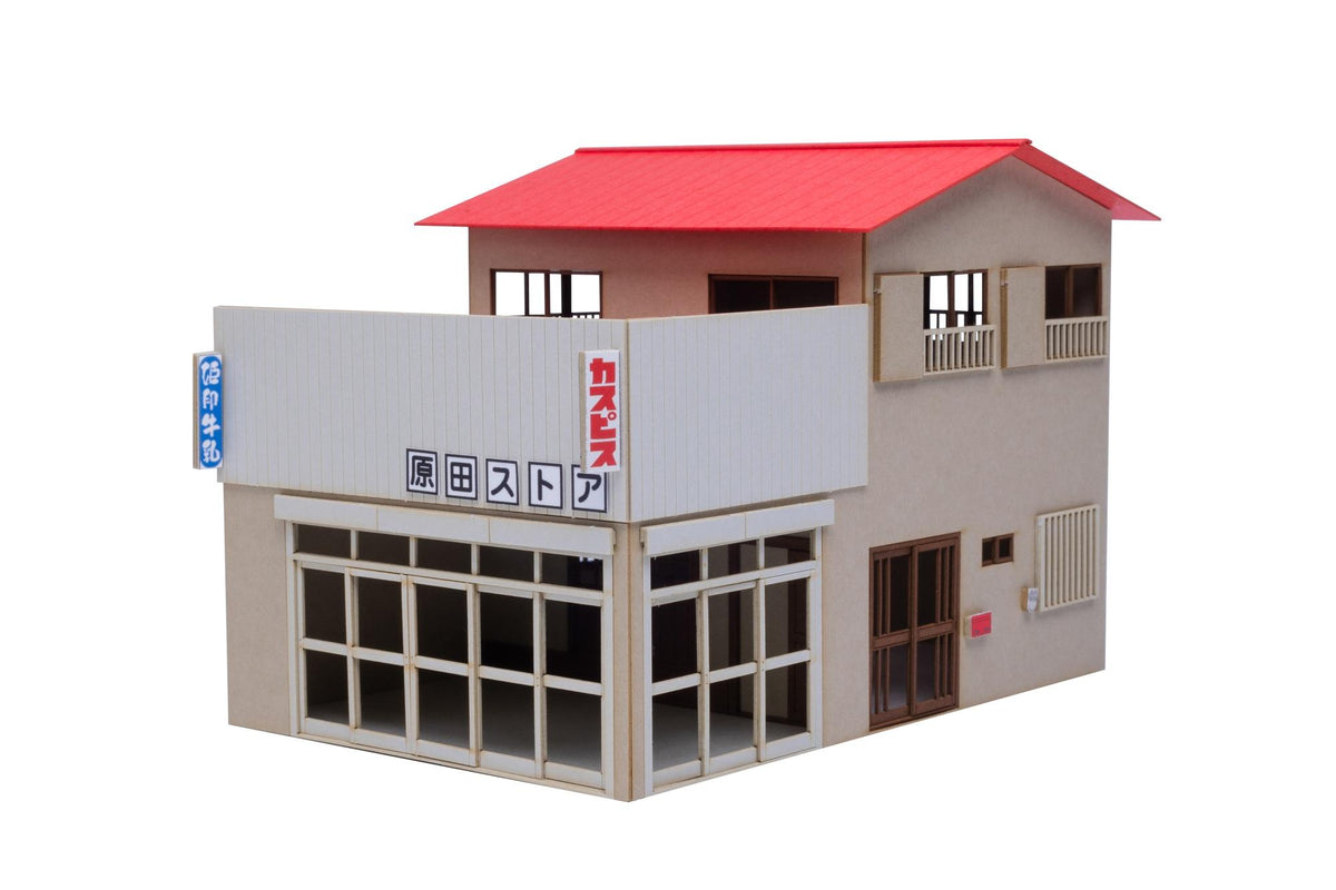(Model Kits) 1/80 Scale Paper kit Town Corner Accessory Series Store Corner Store
