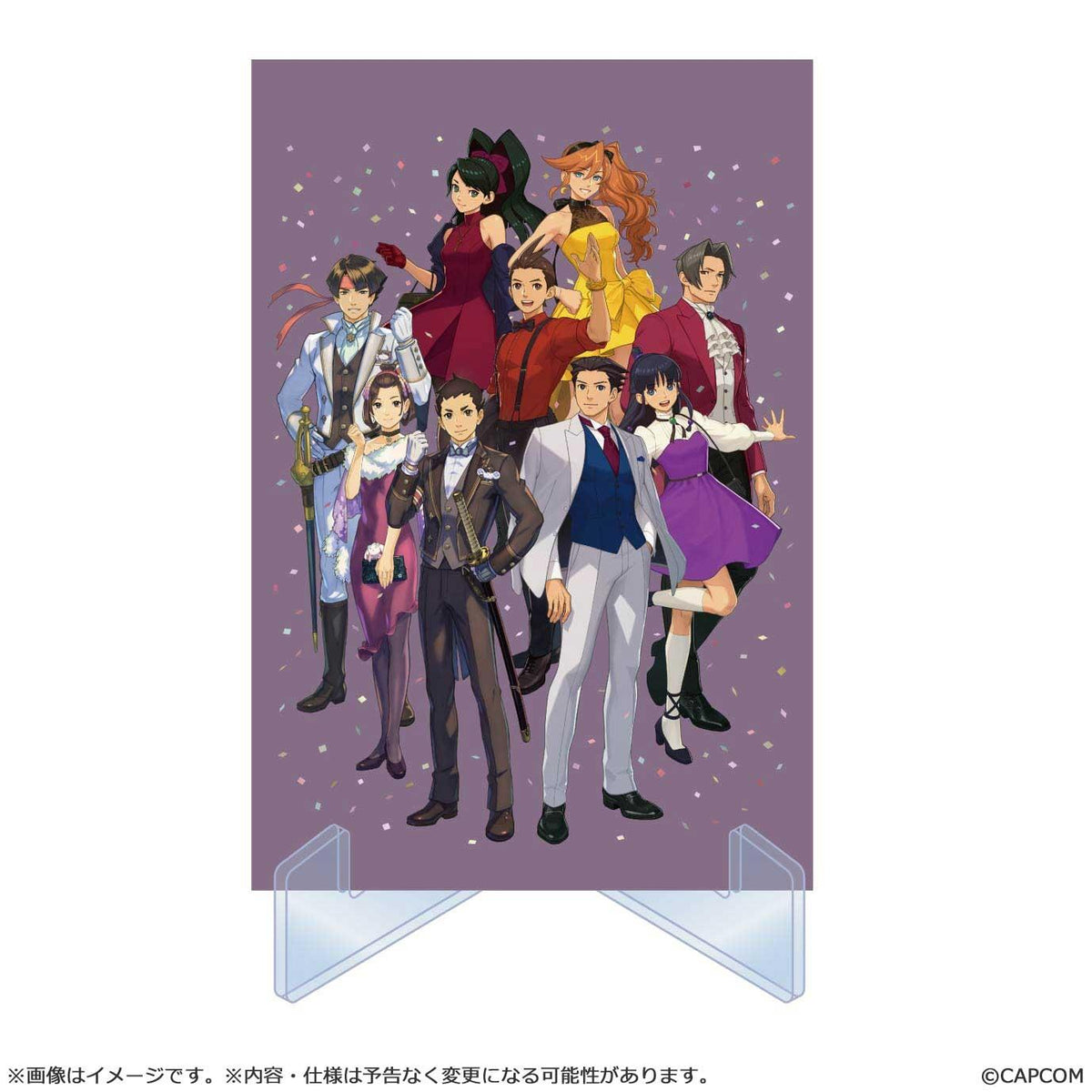 "Ace Attorney 25th Anniversary"- Main Visual Illustration card set with stand