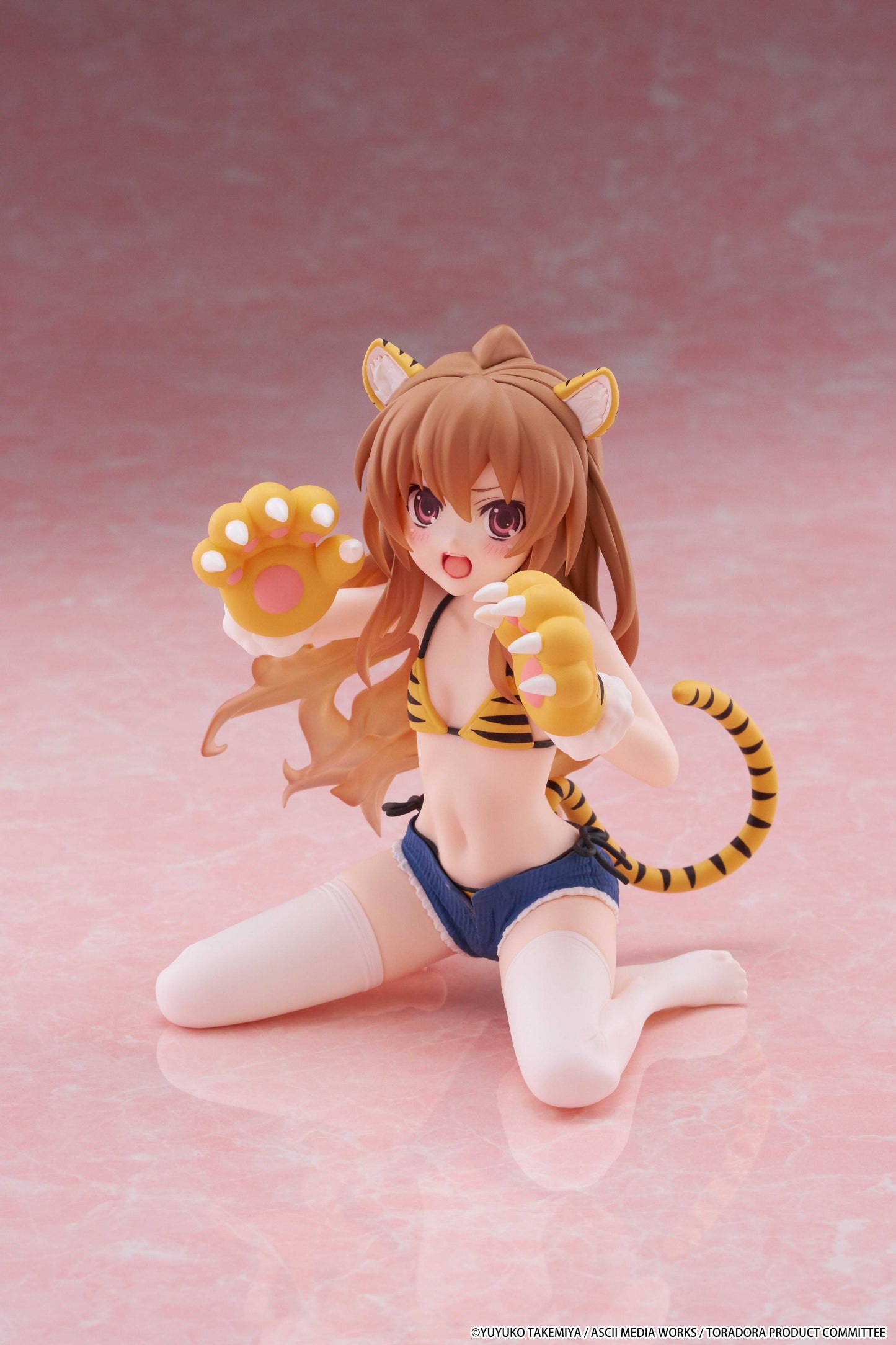 Toradora! Desktop Cute Figure - Taiga Aisaka (Tiger Costume Swimwear Ver.)