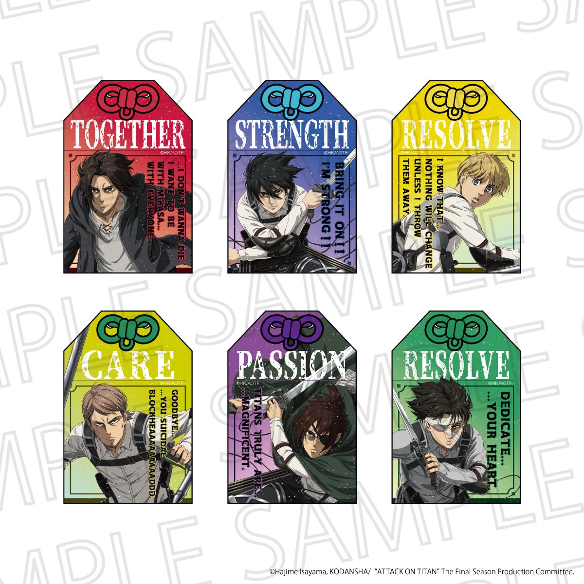 TV Anime "Attack on Titan" The Final SeasonOmamori-Style Glitter Strap Collection