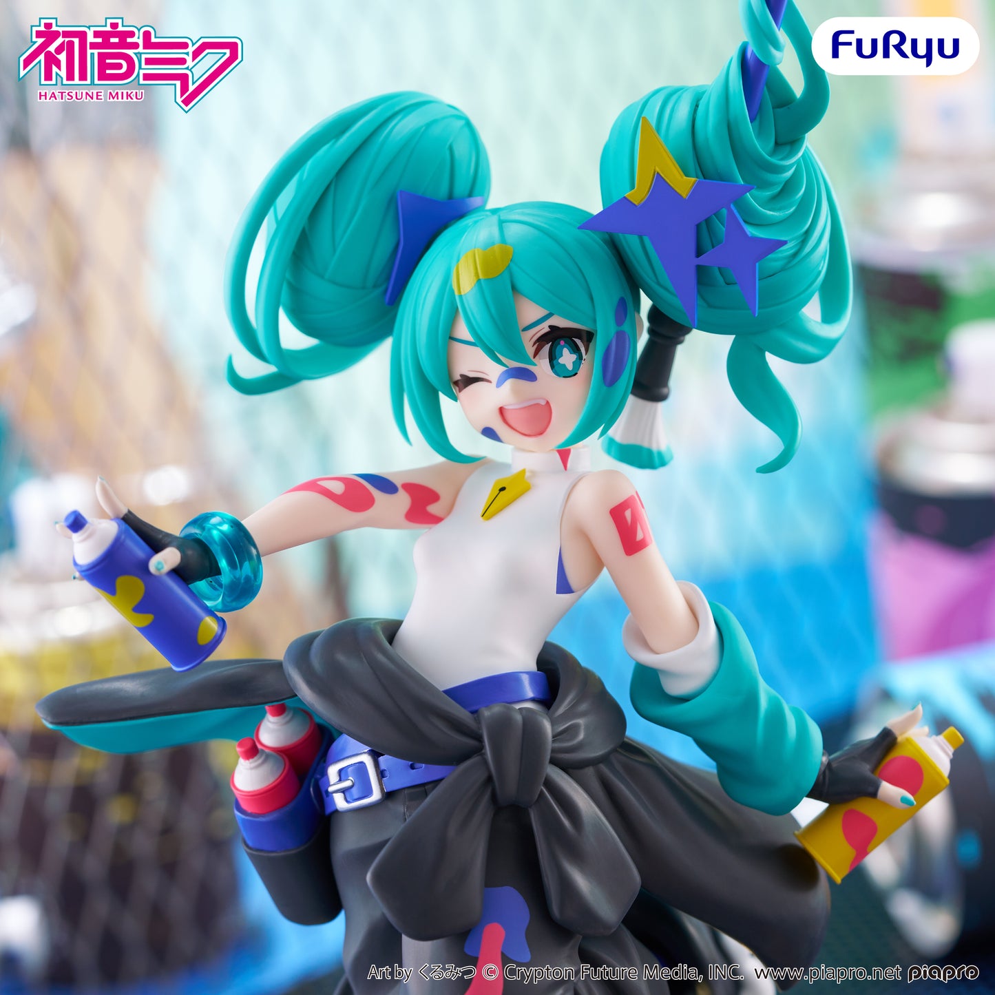 Hatsune Miku Muchute Figure -Paint Girl Another Color ver.-