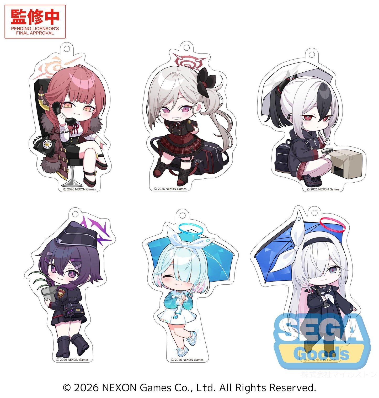 "Blue Archive" Acrylic Keychain Vol.2 (EX)