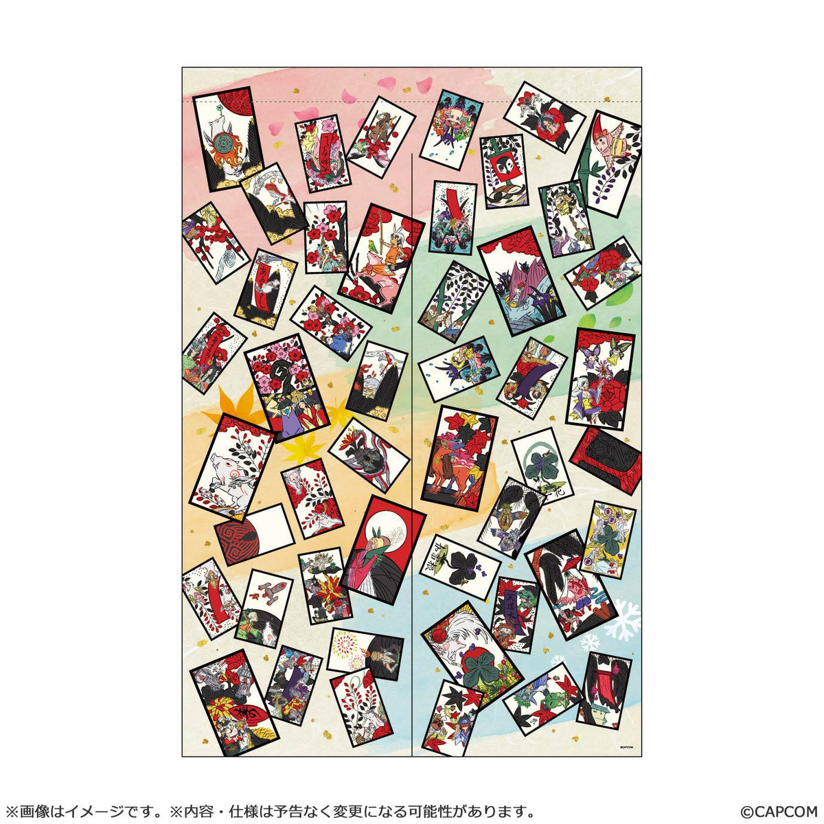 【Okami 20th Anniversary Reprint Art Project】sakurahanafuda noren -From Okami HD Hanaasobi-