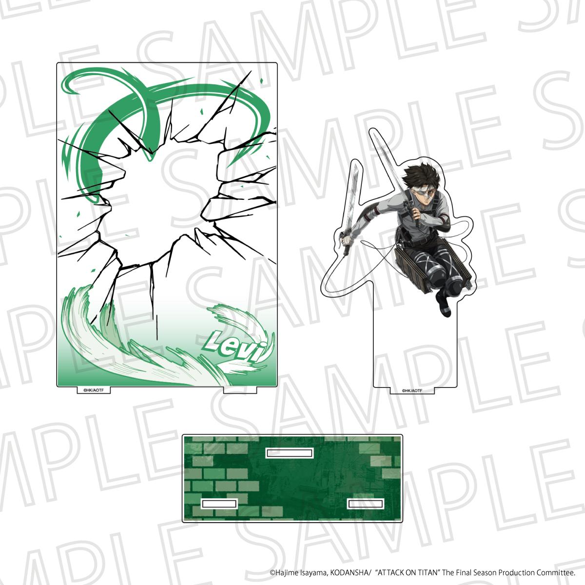 TV Anime "Attack on Titan" The Final SeasonAcrylic Battle Scene Diorama - Levi Ackerman
