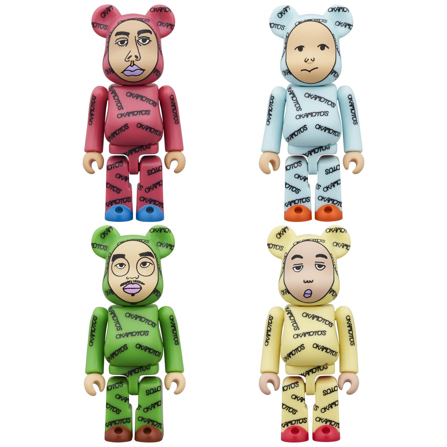 15th Anniversary OKAMOTO'S BE@RBRICK 100% 4pcs set