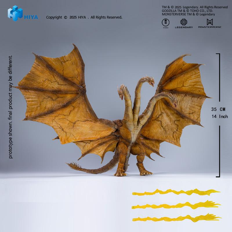HIYA Exquisite Basic Series None Scale 14 Inch Godzilla King of the Monsters King Ghidorah 2.0 Action Figure