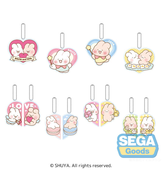 "SHUYA" Heart Shaped Acrylic Keychain (EX)