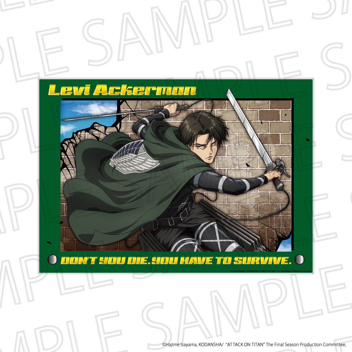 TV Anime "Attack on Titan" The Final Season"Kirakira" Foiled Acrylic Panel C - Levi Ackerman