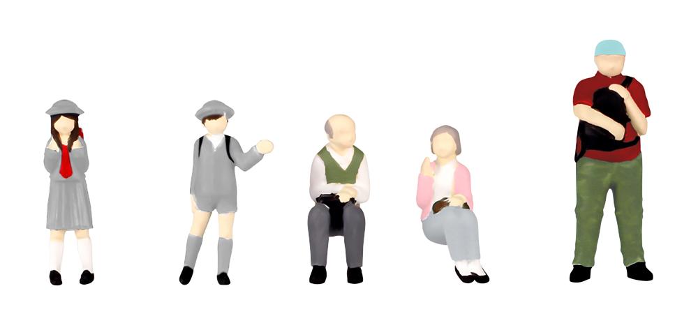 1/80 Scale super minifigure series12 That Day's Bus Stop Set 2 (Rerun)